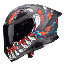 Κράνος Pilot Snake sv ECE 22.06 Reptile-X τιτάνιο ματ + extra φυμέ ζελατίνα