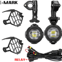 Προβολάκια αλουμινίου LED σετ με καλώδια (2 X 20W)  4000 Lumen 6000 kelvin & γριλια προστασιας